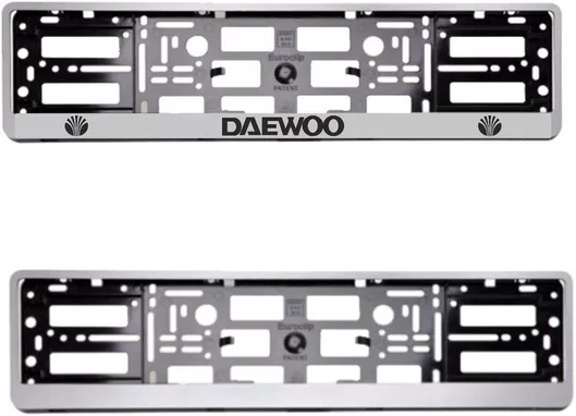 Carro Πλαίσιο Πινακίδας Αυτοκινήτου Πλαστικό Ασημί