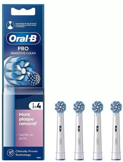Oral-B Sensitive Clean Clean&Care Value Pack Ανταλλακτικές Κεφαλές για Ηλεκτρική Οδοντόβουρτσα 4τμχ