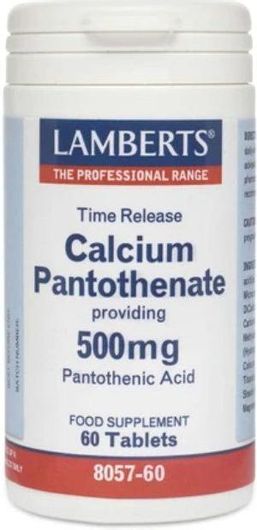Lamberts Calcium Pantothenate 500mg 60 ταμπλέτες