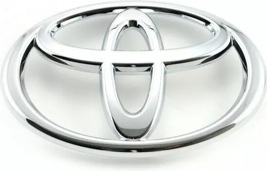 Αυτοκόλλητο Σήμα Μεταλλικό Για Toyota Χρώμιο 130 x 90mm 1 Τεμάχιο