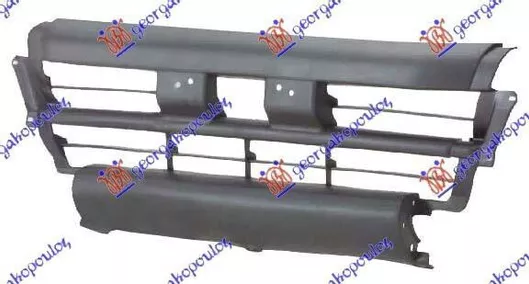 Προφυλακτήρας Εμπρός Μαύρος Mitsubishi P U L200 97-99 Mr144777 1 Τεμ