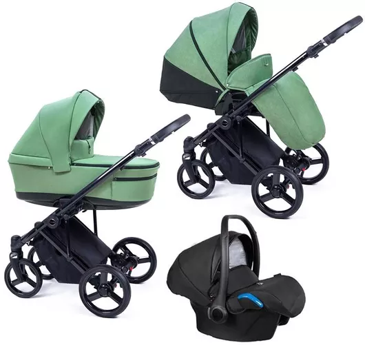 Καρότσι Μωρού Coletto Fado Ρυθμιζόμενο 3 σε 1 Kατάλληλο για Nεογέννητο Πράσινο 11.7kg