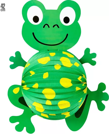 Αποκριάτικο Αξεσουάρ Widmann Διακοσμητικό Frog Lampion 42cm Πράσινο