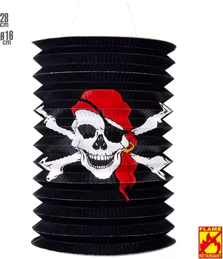 Αποκριάτικο Αξεσουάρ Widmann Διακοσμητικό Lantern Πειρατή Μαύρο