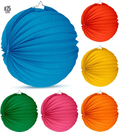 Αποκριάτικο Αξεσουάρ Widmann Διακοσμητικό Unicolor Paper Ball 25cm Τυχαία Επιλογή Σχεδίου & Χρώματος