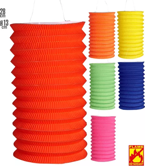 Αποκριάτικο Αξεσουάρ Widmann Διακοσμητικό Unicolor Paper Lanterns 13cm Τυχαία Επιλογή Σχεδίου & Χρώματος