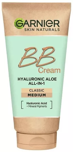 Κρέμα Προσώπου BB Garnier Hyaluronic Aloe All-in-1 Medium Ενυδατική & Αναπλαστική Ημέρας με Υαλουρονικό Οξύ & Aloe Vera 50ml
