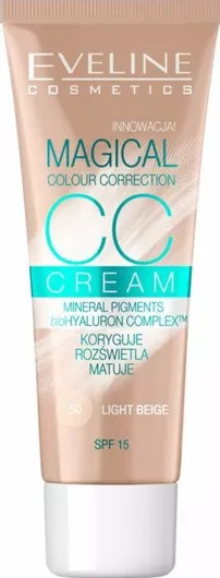 Κρέμα Προσώπου CC Eveline Magical Colour Cream 50 Light Beige 30ml