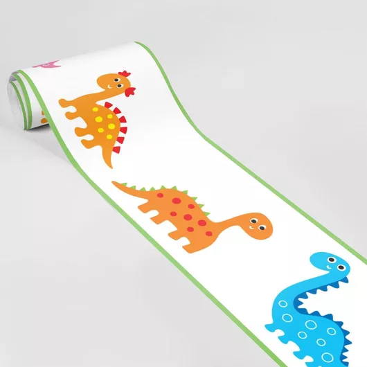 Παιδική Μπορντούρα Τοίχου Sticky Cute Dinosaurs από Βινύλιο 400x20cm