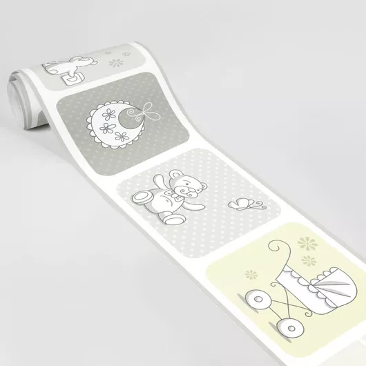 Παιδική Μπορντούρα Τοίχου Sticky Pastel από Βινύλιο 300x15cm