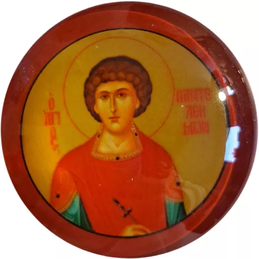 Μαγνητάκι Άγιος Παντελεήμων Γυάλινο