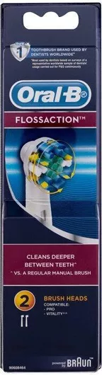 Oral-B Floss Action Ανταλλακτικές Κεφαλές για Ηλεκτρική Οδοντόβουρτσα 2τμχ