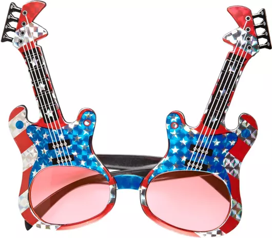 Αποκριάτικο Αξεσουάρ Widmann Γυαλιά με Κιθάρες Πολύχρωμο