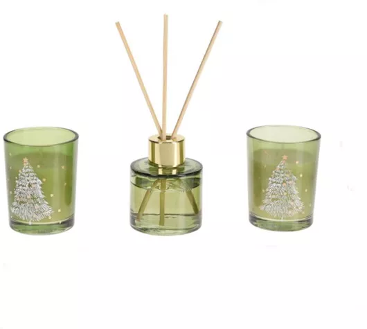 Αρωματικό Χώρου με Sticks με 2 Κεράκια Πράσινο