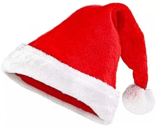 Καπέλο TnS Άγιου Βασίλη Fleece 29x40cm Κόκκινο