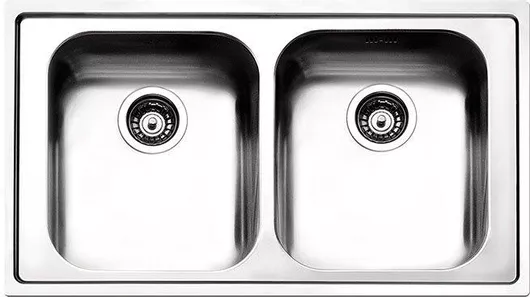 Νεροχύτης Κουζίνας Polihome Apell Venezia 8330 Λείος Ένθετος 86x50cm Inox Ασημί
