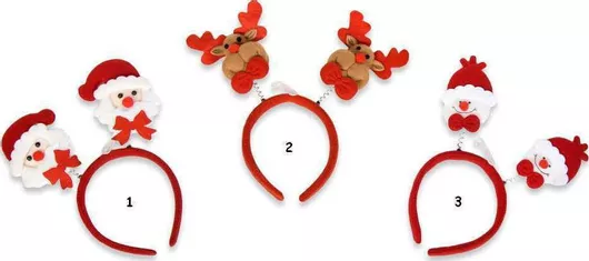 Στέκα Μαλλιών Fun World Χριστουγεννιάτικη 38cm Τυχαία Επιλογή Σχεδίου