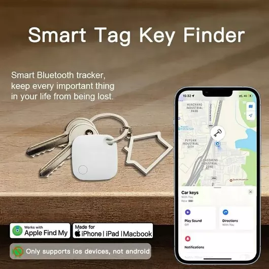 Bluetooth Tracker RSH Συμβατό με Apple Find my Device Λευκό