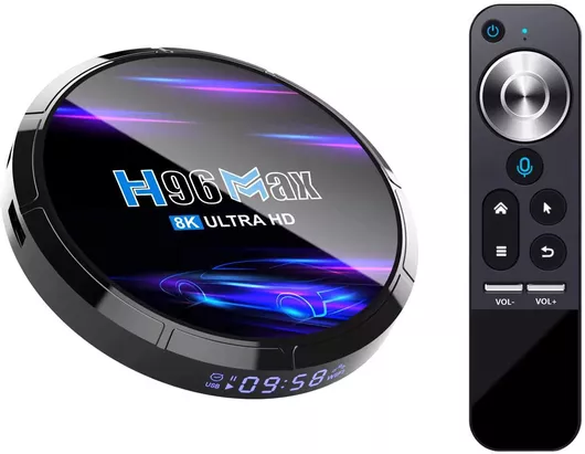 TV Box H96MAX-M6 4K UHD με WiFi USB 2.0 4GB RAM & 4GB Αποθηκευτικό Χώρο με Λειτουργικό Android & Google Assistant