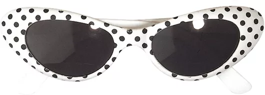 Αποκριάτικο Αξεσουάρ Widmann Γυαλιά 50'S Λευκό/Μαύρο