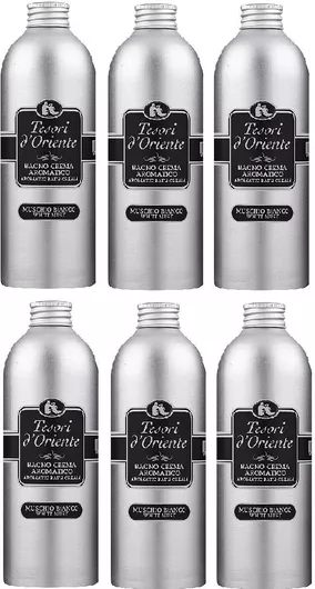 Αφρόλουτρο Tesori d'Oriente White Musk Κρέμώδες 6x500ml