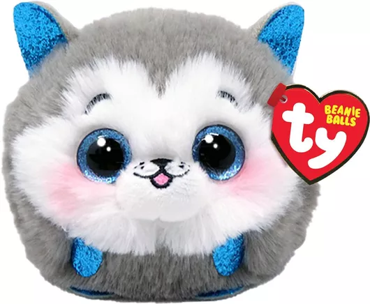 Λούτρινο TY Σκυλάκι Χάσκι Γκρι για 3+ Ετών