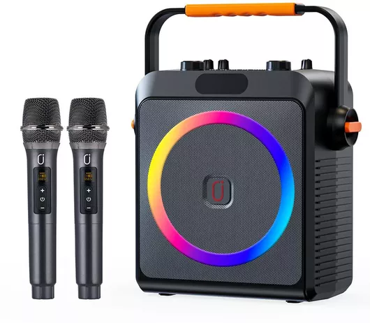 JYX T19-T Σύστημα Karaoke με Ασύρματα Μικρόφωνα 18W 3000mah LED Μαύρο