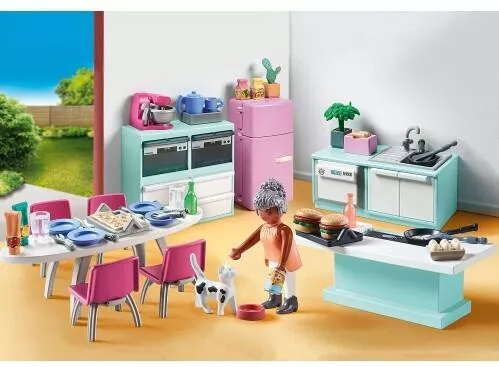 Playmobil MyLife Μοντέρνα Κουζίνα με Τραπεζαρία για 4-10 Ετών #71608