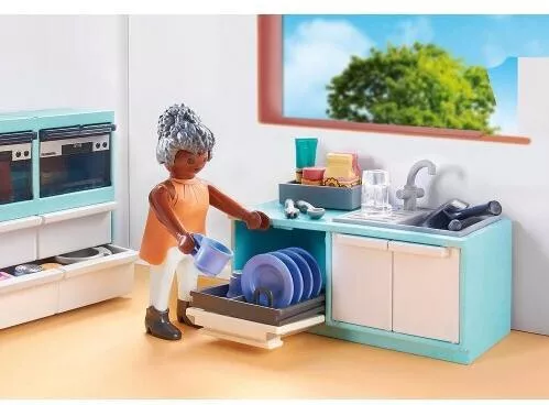 Playmobil MyLife Μοντέρνα Κουζίνα με Τραπεζαρία για 4-10 Ετών #71608