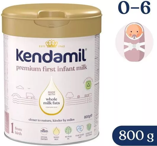 Γάλα σε Σκόνη Kendamil Premium 1 800gr για 0+ Μηνών