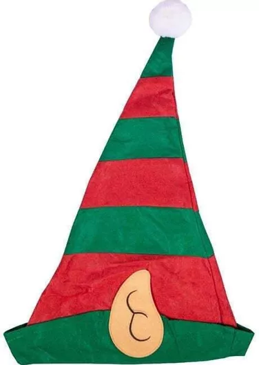 Χριστουγεννιάτικος Σκούφος με Σχέδιο Ξωτικό Πράσινο