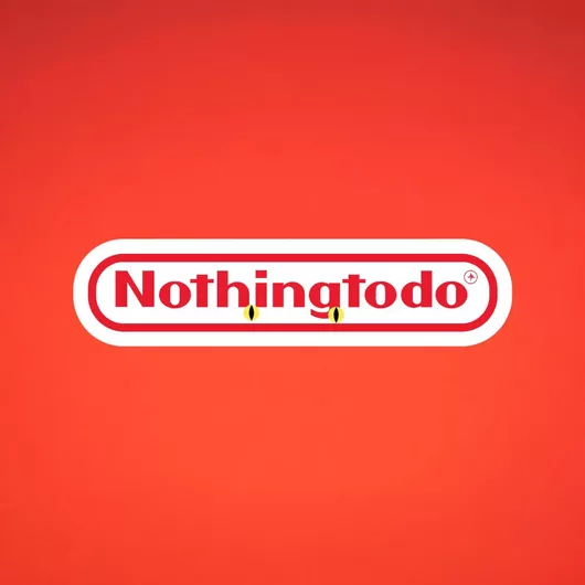 Αυτοκόλλητο Gaming "Nothing to Do" Λευκό/Κόκκινο