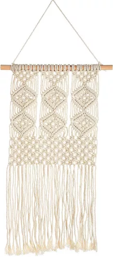 Διακοσμητικό Τοίχου ArteLibre Κρεμαστά Μακραμέ 75x30cm Μπεζ