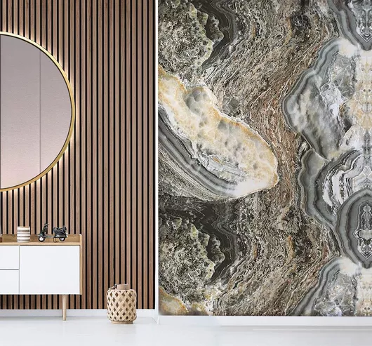 Διακοσμητικό Τοίχου Newplan Πάνελ 280x122cm Onyx Grey