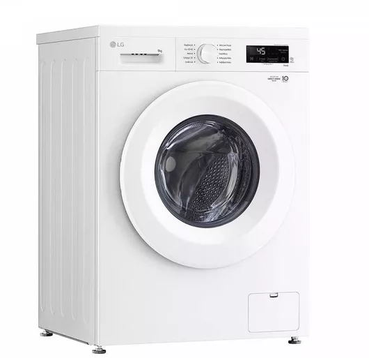 LG Πλυντήριο Ρούχων 9kg με Τεχνολογία Ατμού 1400 Στροφών 6 Motion F4X1009NWH