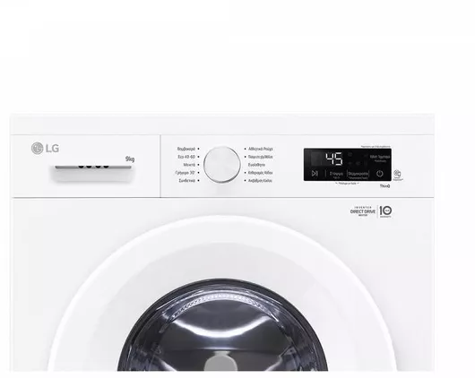 LG Πλυντήριο Ρούχων 9kg με Τεχνολογία Ατμού 1400 Στροφών 6 Motion F4X1009NWH