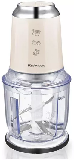 Πολυκόπτης Multi Rohnson R-518 600W με Δοχείο 600ml Μπεζ