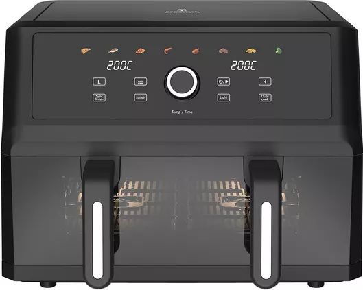 Morris Air Fryer με Διπλό Αποσπώμενο Κάδο 10.4lt Μαύρο MAF-1106