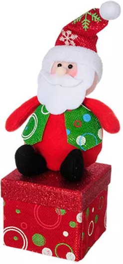 Χριστουγεννιάτικο Κουτί Άγιος Βασίλη Κόκκινο