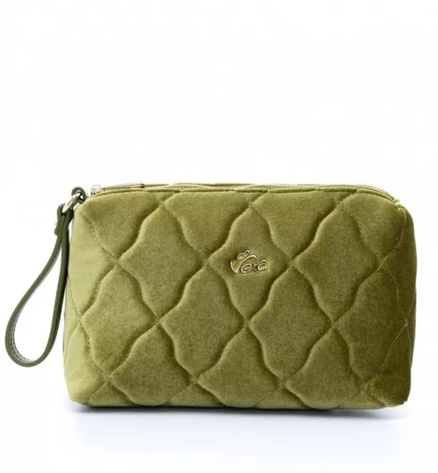 Νεσεσέρ Cherin με Bελούδινη Yφή 24x15x8cm Λαδί