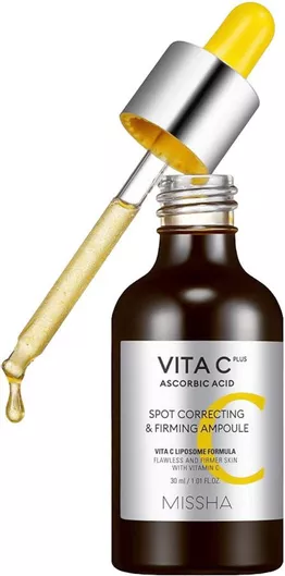 Missha Vita C Plus Spot Correcting & Firming Ampoule Serum Προσώπου Ενυδατικό & Αντιγηραντικό με Βιταμίνη C & Βιταμίνη E για Λάμψη & Σύσφιξη 30ml