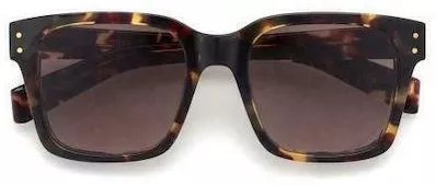Unisex Γυαλιά Ηλίου Kaleos Ντεγκραντέ Wayfarer 53mm με Καφέ Φακό & Ταρταρούγα Σκελετό