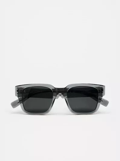 Unisex Γυαλιά Ηλίου Kaleos Τετράγωνα 53mm με Γκρι Φακό & Γκρι Σκελετό