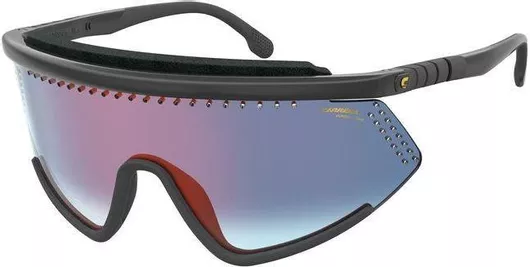 Ανδρικά Γυαλιά Ηλίου Carrera Καθρεύτης Μάσκα 99mm με Μπλε Φακό & Μαύρο Σκελετό