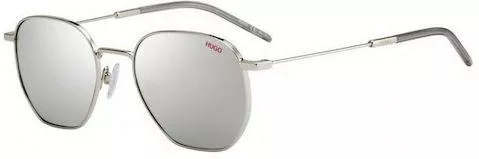 Ανδρικά Γυαλιά Ηλίου Hugo Boss Καθρεύτης Στρογγυλά 54mm με Ασημί Φακό & Ασημί Σκελετό
