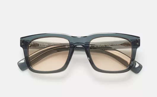 Ανδρικά Γυαλιά Ηλίου Kaleos Τετράγωνα 52mm με Καφέ Φακό & Γκρι Σκελετό