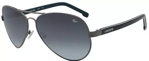 Ανδρικά Γυαλιά Ηλίου Lacoste Aviator 62mm με Γκρι Φακό & Γκρι Σκελετό