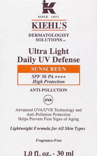 Kiehl's Ultra Light Daily UV Defense Αντηλιακή Κρέμα Προσώπου SPF50 30ml