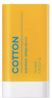 Missha All Around Safe Block Cotton Αντηλιακό Stick Προσώπου SPF50+ 17gr