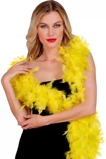 Αποκριάτικο Αξεσουάρ Widmann Boa με Φτερά 1.80m Κίτρινο